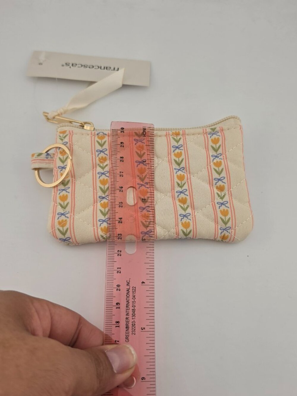 Francesca's Peach Flower bow Design Card Holder - Picture 5 of 8